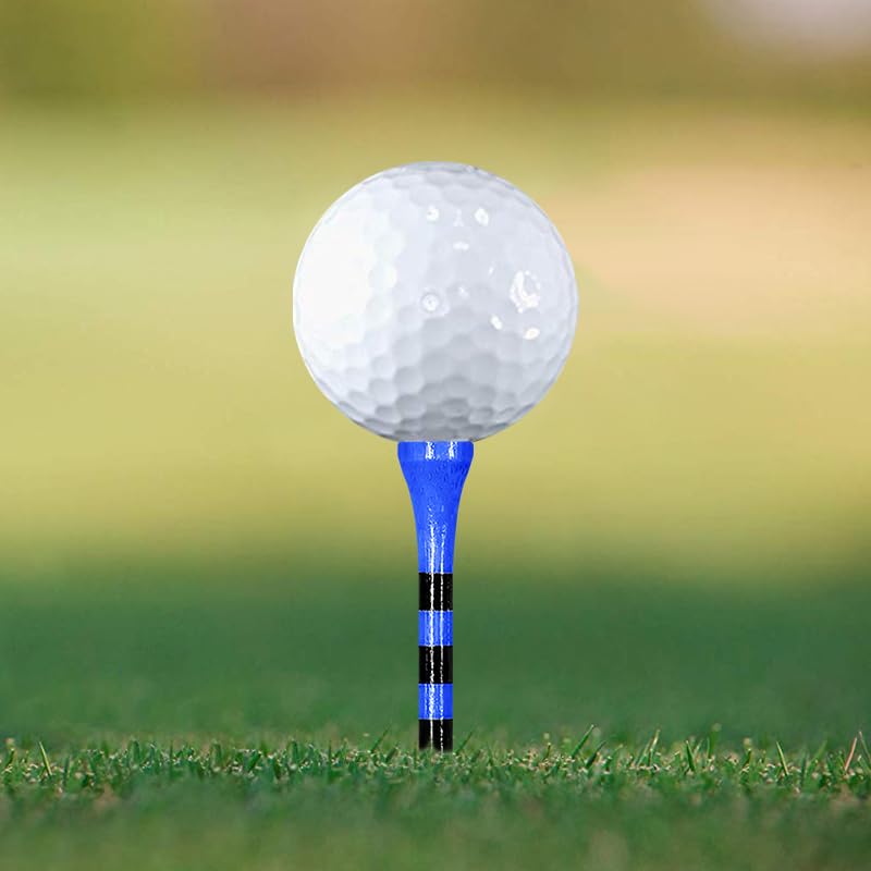 Zivisk Wooden Golf Tees 2-3/4 inch 100 Count, 2.75" Long Golf Wood Bamboo Tees(Blue,70mm) - Image 4
